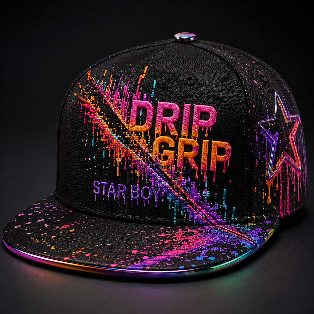Drip Grip Neon Starboy cap